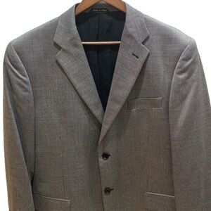 Roberto Zanieri Black & White Micro Check Sport Coat Shorter Sleeves 42R